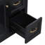 Meuble-lavabo moderne avec lavabo, tiroirs à fermeture en douceur, tablette réglable et lavabo en céramique pour un rangement efficace et une organisation élégante-383860204