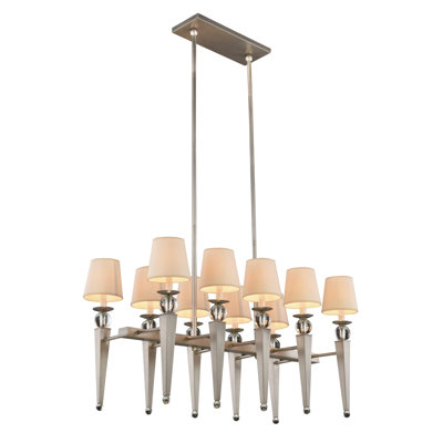 Luminaire suspendu pour îlot de cuisine 10 lumières Bucholz