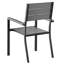 Zaina Stacking Patio Dining Armchair with Cushion