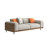 64.56 Inch Mid Century Modern Loveseat 2 Seater Wood Frame Sofa with Washable Covers and 3 Throw Pillows Small Space Apartment Couch Grey-252604656