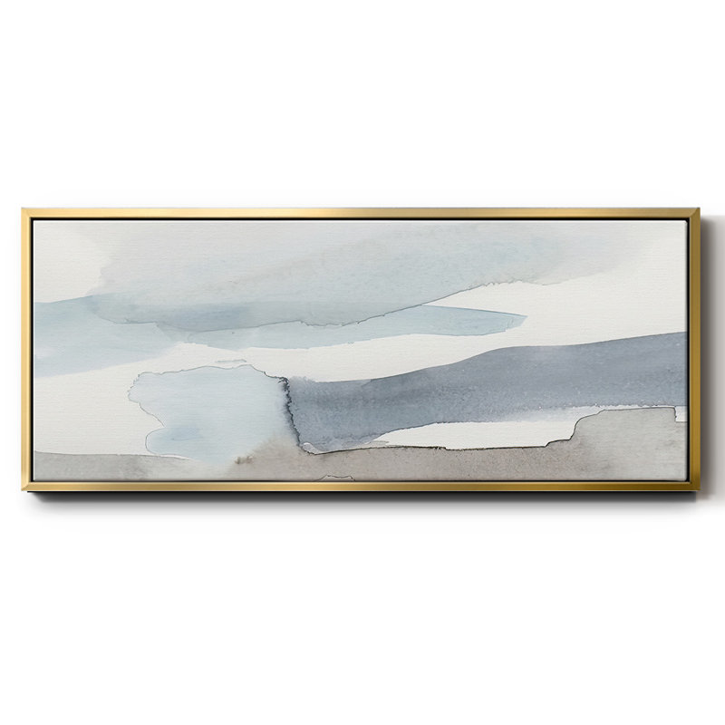 Coastal Tones II - toile encadrée, H 20 po x l 50 po