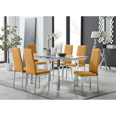 Ensemble de table de salle à manger extensible Tierra Modern