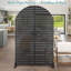 Paravent arqué en métal, paravent autoportant classique pour patio, balcon ou jardin