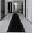 Custom Size Runner Rug Solid Border Black Berber Style Indoor/Outdoor Non Slip Latex Backing-73833199