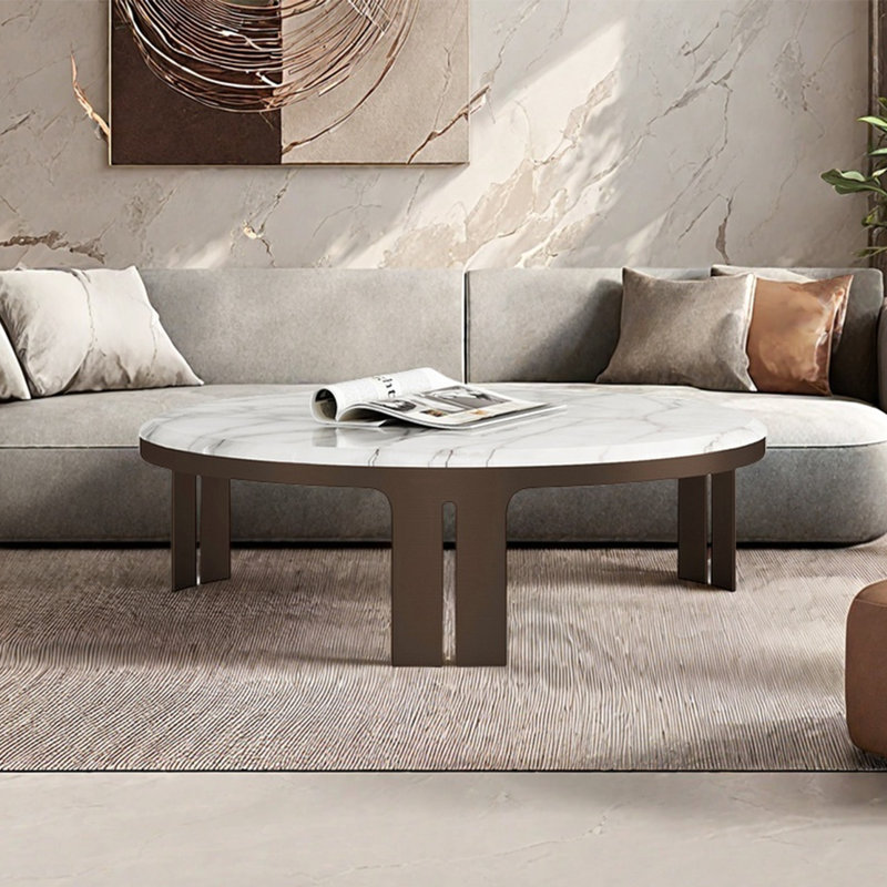 Table basse ronde en marbre