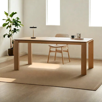 Minimalist rectangular dining table