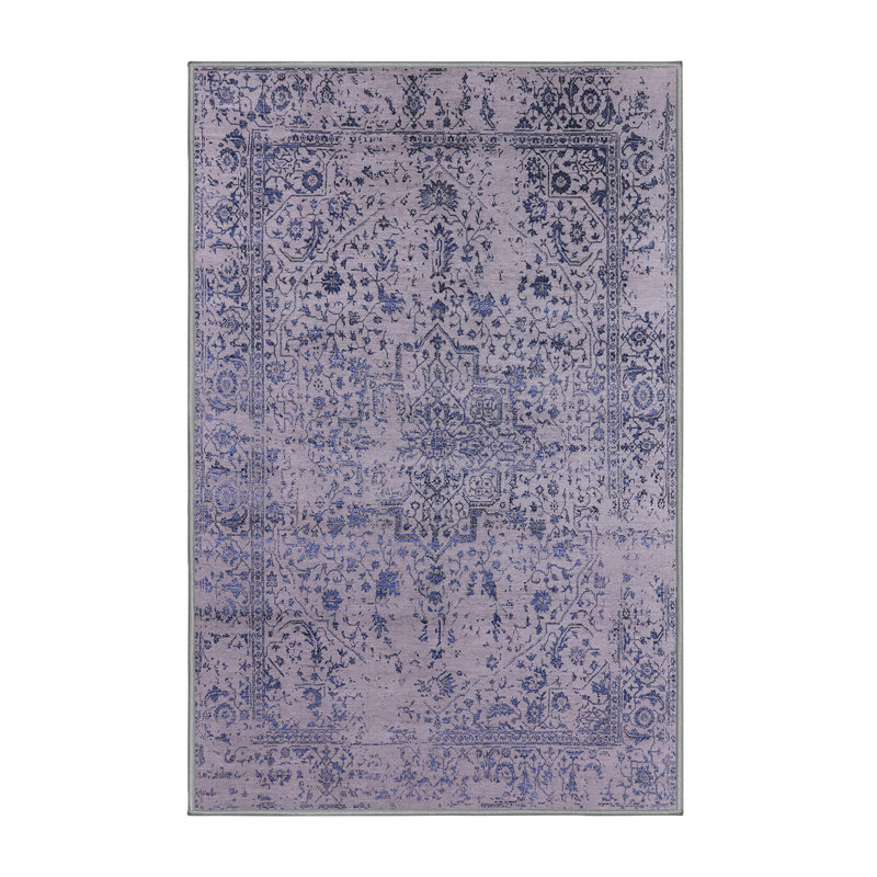 Hukill Oriental Indoor Rug, Rectangle 7' x 9'
