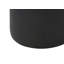 Lighting, H 24 po, lampe de table, céramique noire, abat-jour beige, contemporain