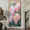 Pe pivoines at the Orchards Edge II - pivoines, reproduction d'art sur toile encadrée