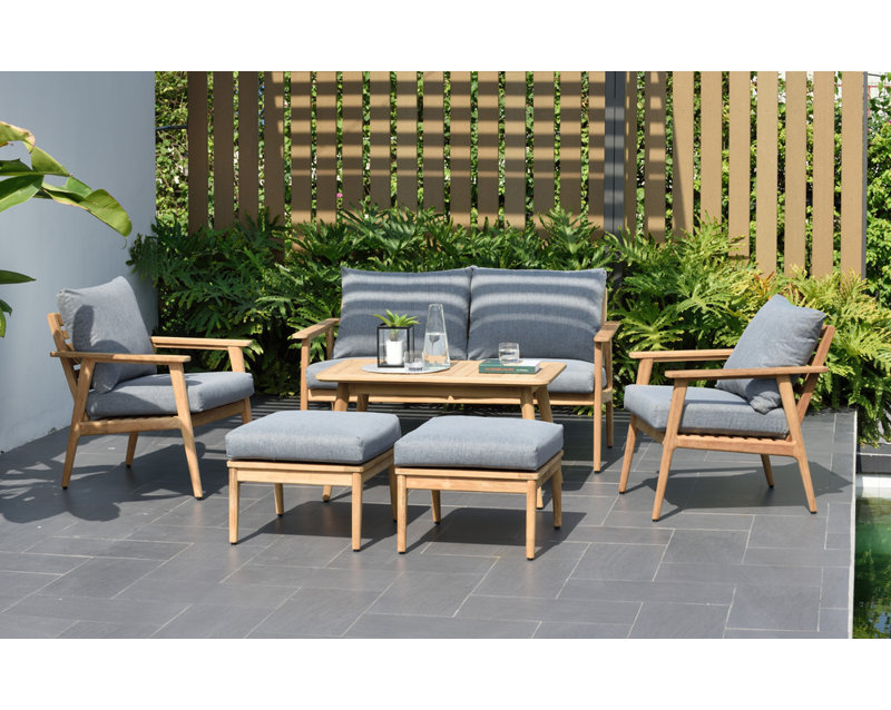 Ensemble de conversation pour patio 6 pièces Como