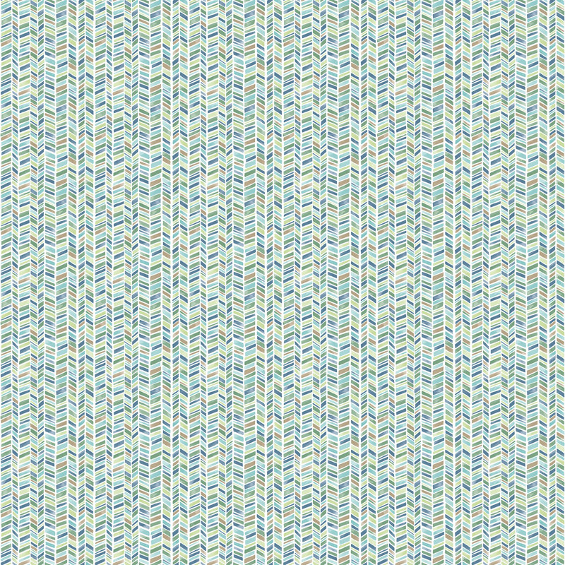 Aleris 10m x 53cm Matte Wallpaper Roll, Green/Navy