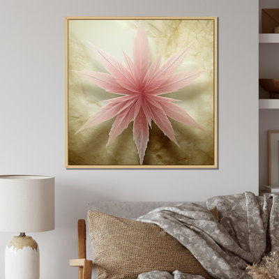 Rétro fleur rétro éthéré rose I - salon d'art moderne Mid-Century