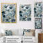 «Blue Leaf Foliage And Flowers II», reproduction sur toile-88542625-110956505