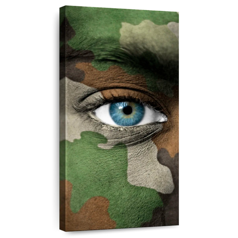 Camouflage militaire, H 24 po x l 12 po