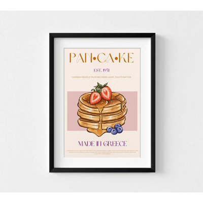 Pancake Stack Vintage Food - Reproduction d'art d'inspiration grecque