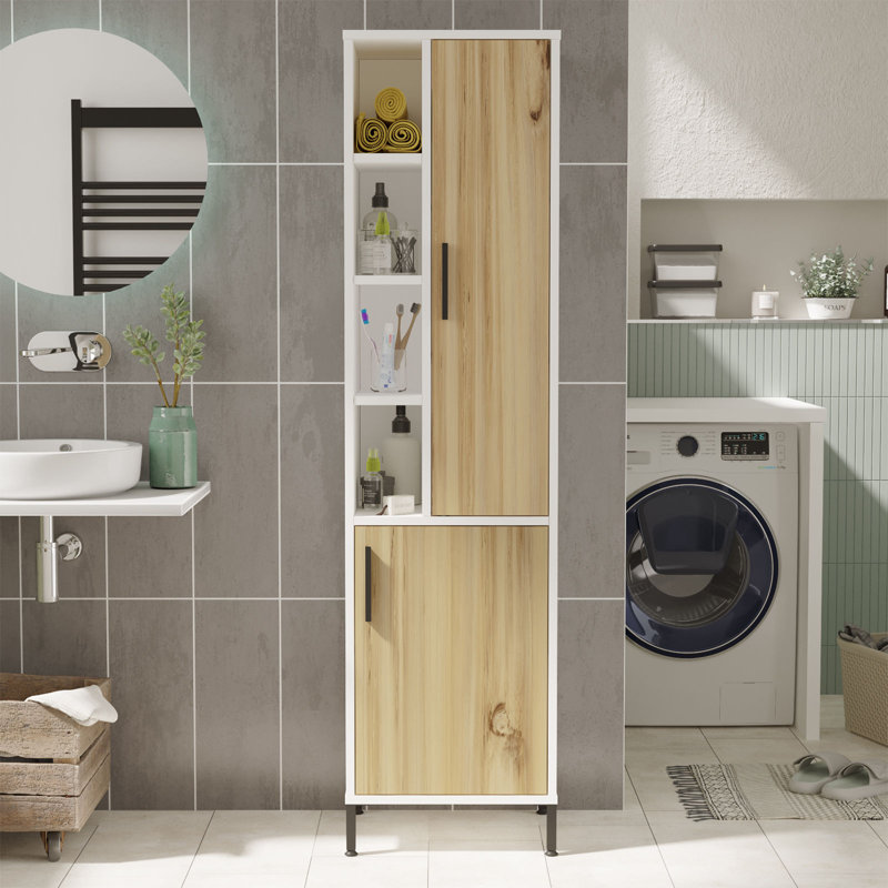 Multi Purpose Cabinet, Blanc / Naturel