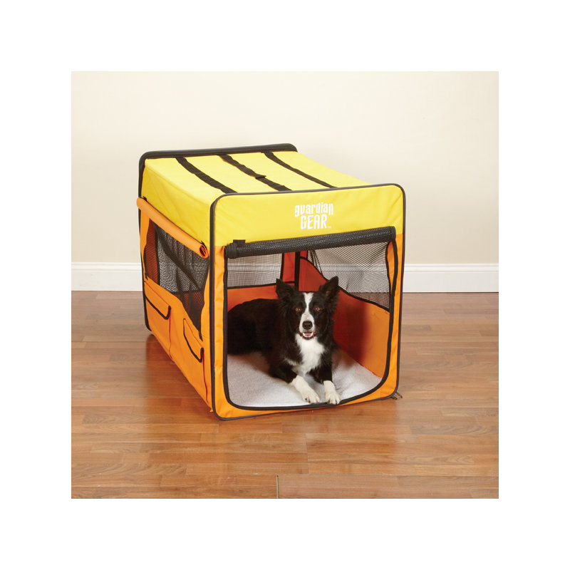 Caisse escamotable pour animal, Grand-org/jaune