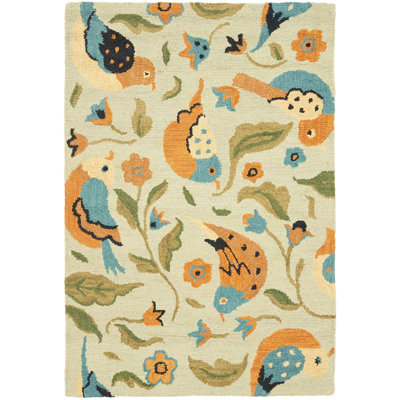 Alston Hand Hooked Wool Floral Rug
