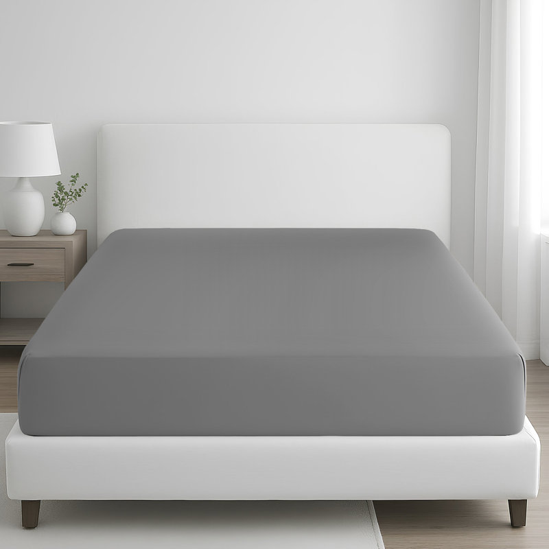 100% Cotton Flatweave Fitted Sheet, Kingsize (5')