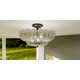 Libbie 4-Light Mottled Cocoa Semi-Flush Mount