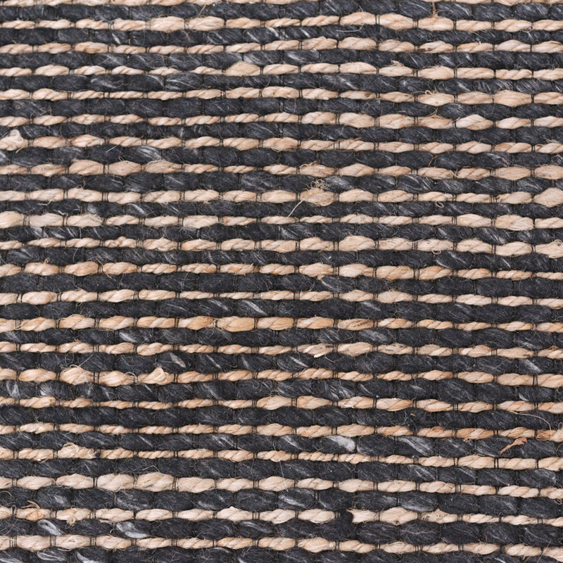Gemini Geometric Area Rug in Black/Tan, Rectangle 6'7" x 9'8"