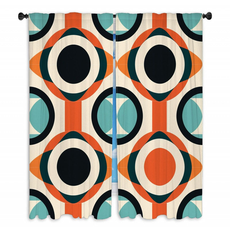 Paire de rideaux obscurcissant en polyester Jocimar, L 40 po x H 63 po