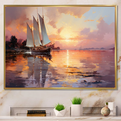 Voilier de bateau «Dreamy Regatta I», reproduction d'art mural