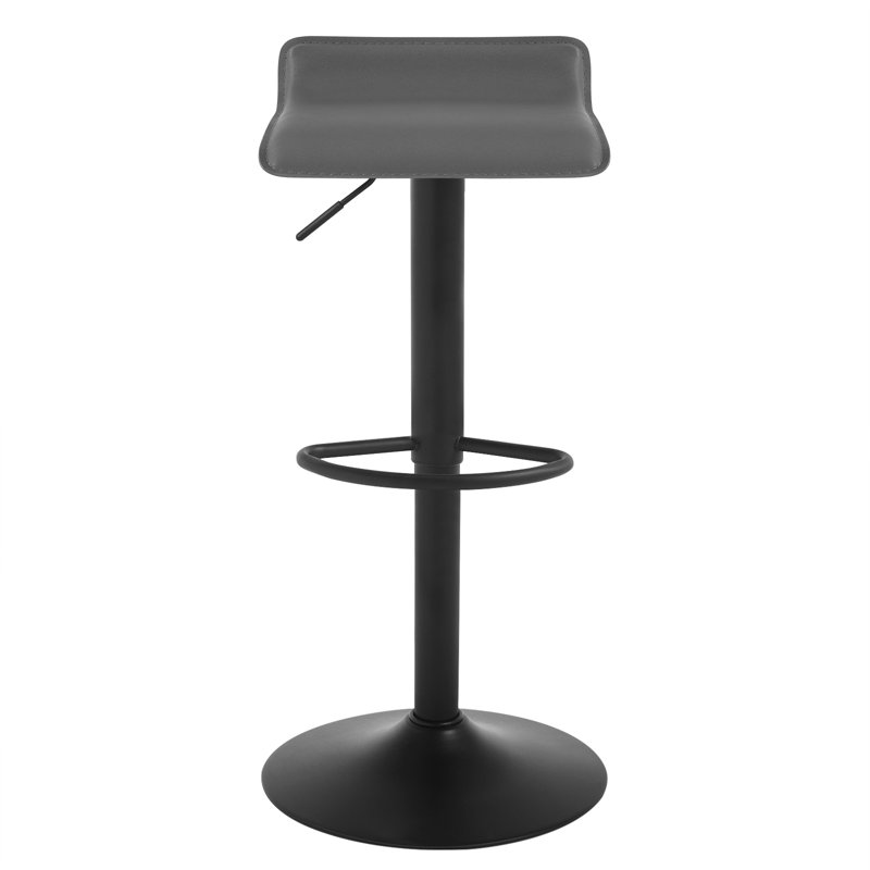Figgers Upholstered Counter Stool with Metal Frame, Grey