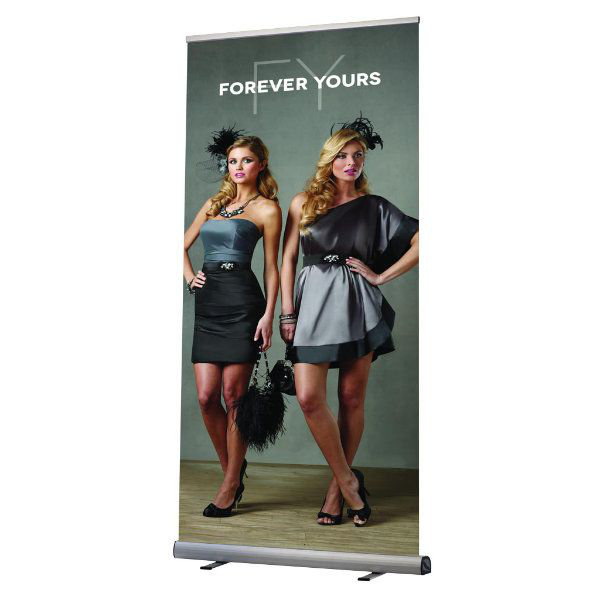 Optima MT Displays Freestanding Banner Stand, 78.75" H x 39.38" W