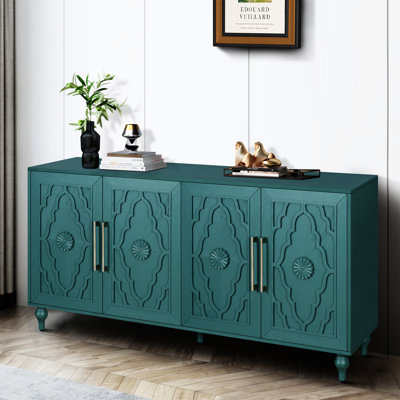 Grande armoire de rangement 63 po avec poignée en métal