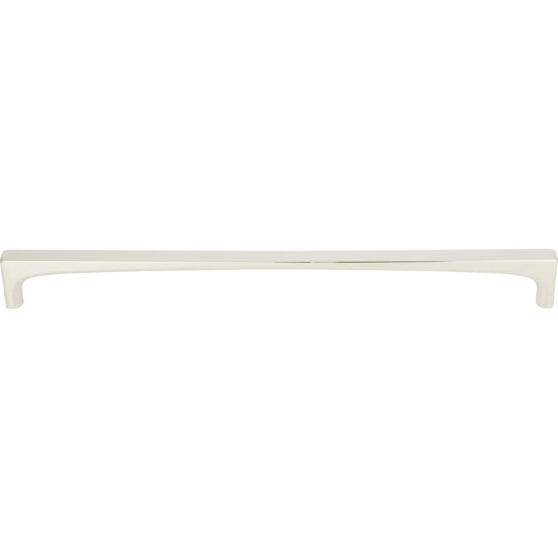 Riverside Bar pull, Polished Nickel, 12"