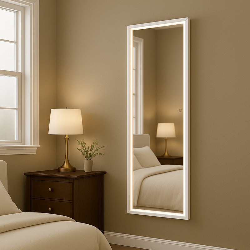 Miroir pleine grandeur avec lumières