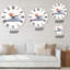 Abstrait paysage de montagne avec lune rouge - horloge murale moderne-60327720