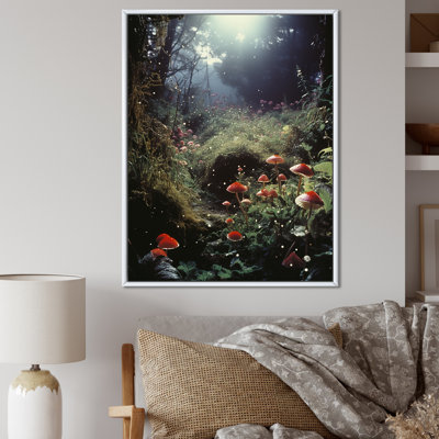 «Morning Magic In Enchanted Mushroom Forest» sur toile
