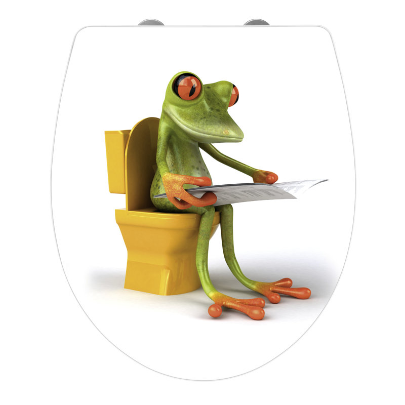 Frog News Davey Soft Close Elongated Toilet Seat