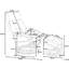 Rebeca 70cm Wide Rocker Ergonomic Recliner with Massager-30562653