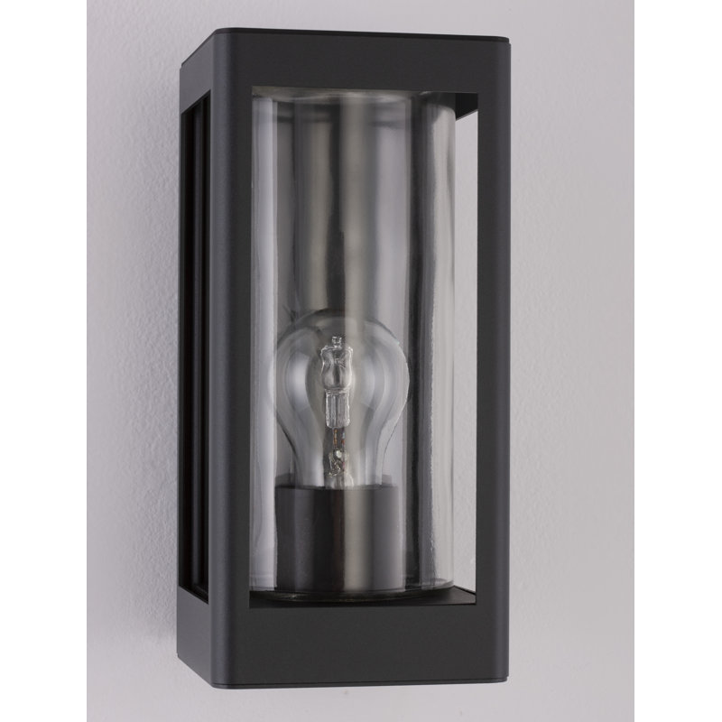 Dark Grey Outdoor Armed Sconce