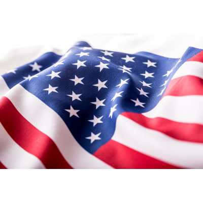 Drapeau des États-Unis. Drapeau américain sur toile par Marianvejcik