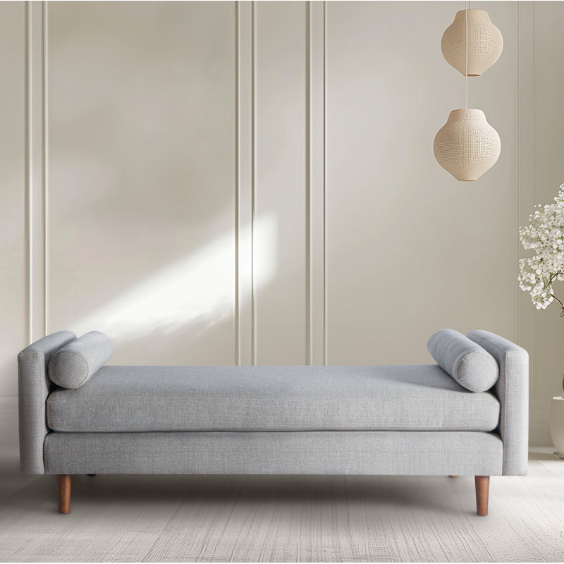 Laguna Upholstered Daybed, Flax Performance Basketweave