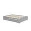 Lit double avec lit gigogne simple de couleur grise - Options d'espace élégantes et pratiques-118035628