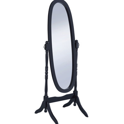 Dunne Black Cheval Mirror