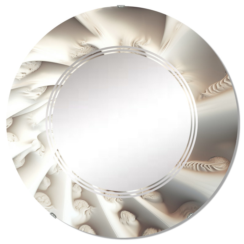 Sunelle - Miroir mural moderne rond, 32 po x 32 po