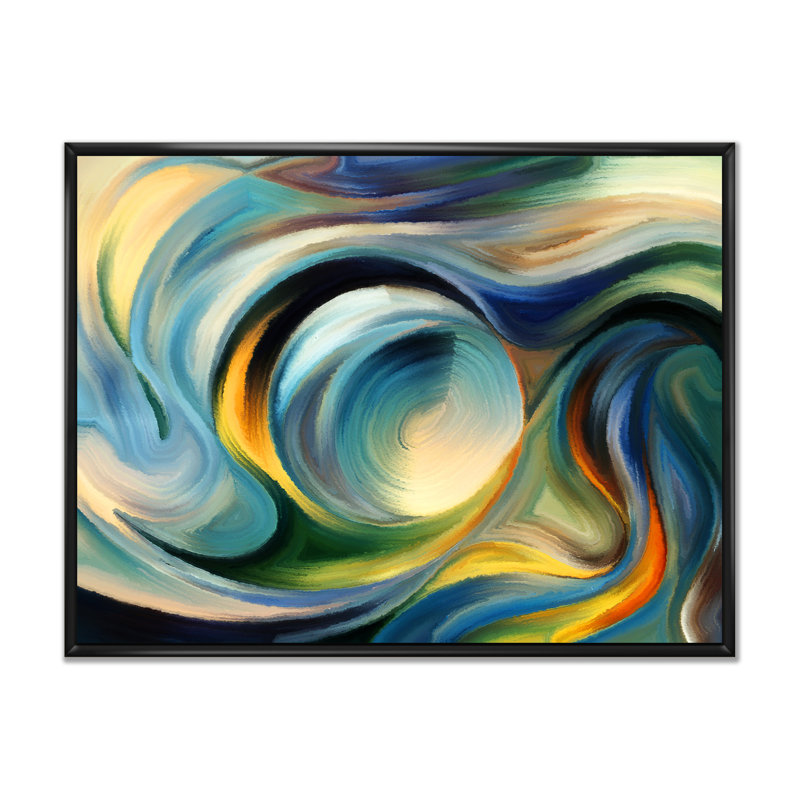 Visualization of Inner I - Floater Frame Print on Canvas, 8" H x 12" W x 1" D, Black Framed