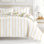 Ensemble d'édredon en duvet synthétique réversible en duvet
