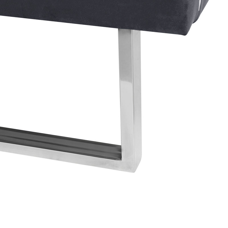 Bleckley Upholstered Bed, Grey, European Kingsize (160 x 200 cm)