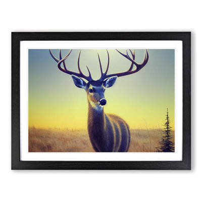 Stunning Stag Deer - Single Picture Frame Print