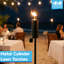 Harbour Housewares - 2x Garden Flame Torches - Metal Cylinder Design-75082583