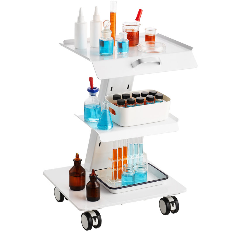 23.82'' H x 14.17'' W Lab Cart with Wheels