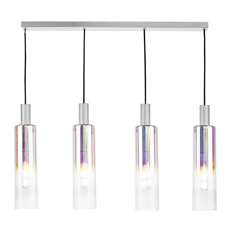 Courtund 4 - Light Pendant, Satin Silver, Iridised