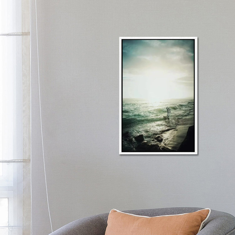 An Ocean Of Silence II 1 Piece Wall Art on Canvas, 66.04 cm H x 45.72 cm W, White Framed